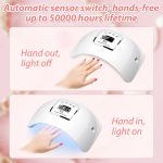 CICK UV LED Nail Lamp 72W UV Light for Nails with 4 Timers, Faster Nail dryers with Auto Senor, Nail Light for Professional Manicure Salon - Image 3
